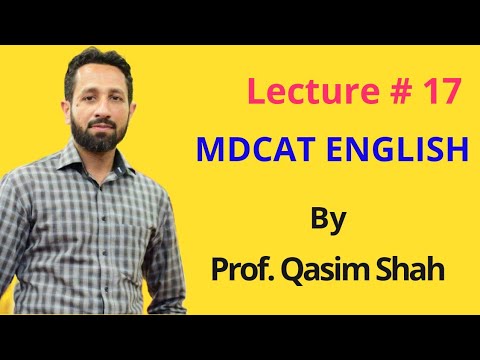 MDCAT ENGLISH | UHS Vocabulary | Lecture17 | By Prof. Qasim Shah
