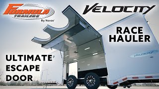 Formula Trailers | Feature Callout | Velocity Race Hauler w/ Ultimate Escape Door