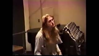 Nirvana - studio footage, June, 1989, The Evergreen State College, Olympia, WA