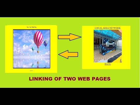 LINKING OF TWO WEB PAGES IN HTML - YouTube