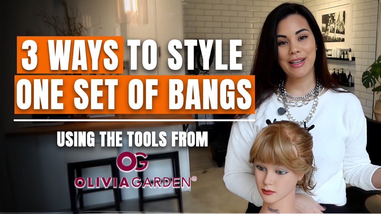 Как подстричь и уложить одну челку тремя способами ✂