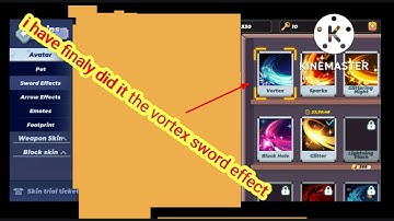 i have finaly getten the vortex sword effect in (blockman go bedwars)