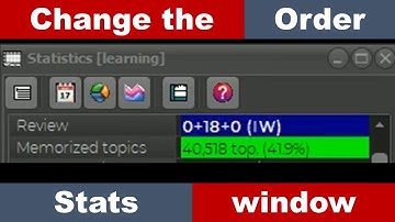 Useful Trick To Show Only Useful Metrics In The Stats Window in SuperMemo