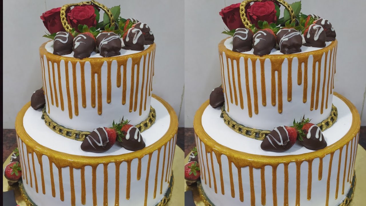 New cake double decker new design akashadole YouTube