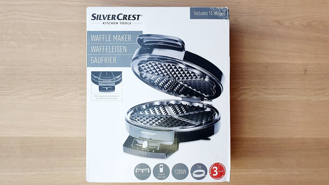 Waffeleisen 1200 W YouTube Antihaftbeschichtung, ILAG - SILVERCREST mit