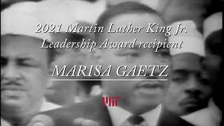 MLK Leadership Award Winner Marisa Gaetz