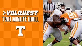 Volquest 2-Minute Drill details thoughts and insider notes on Tennessee football's second scrimmage