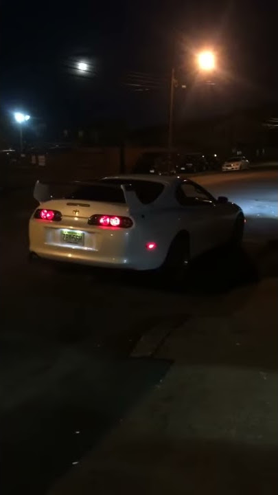 Big turbo 2JZ Supra Anti lag