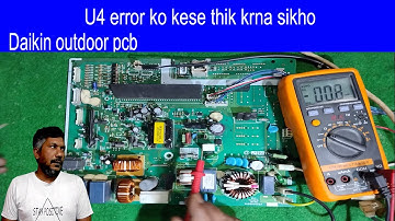 U4 error Daikin inverter AC communication