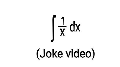 INTEGRATING 1/x (Joke video)