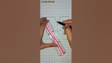 3d M - 3d Illusion #shorts #shortvideo #youtubeshorts #illusion #3dart #3dletters