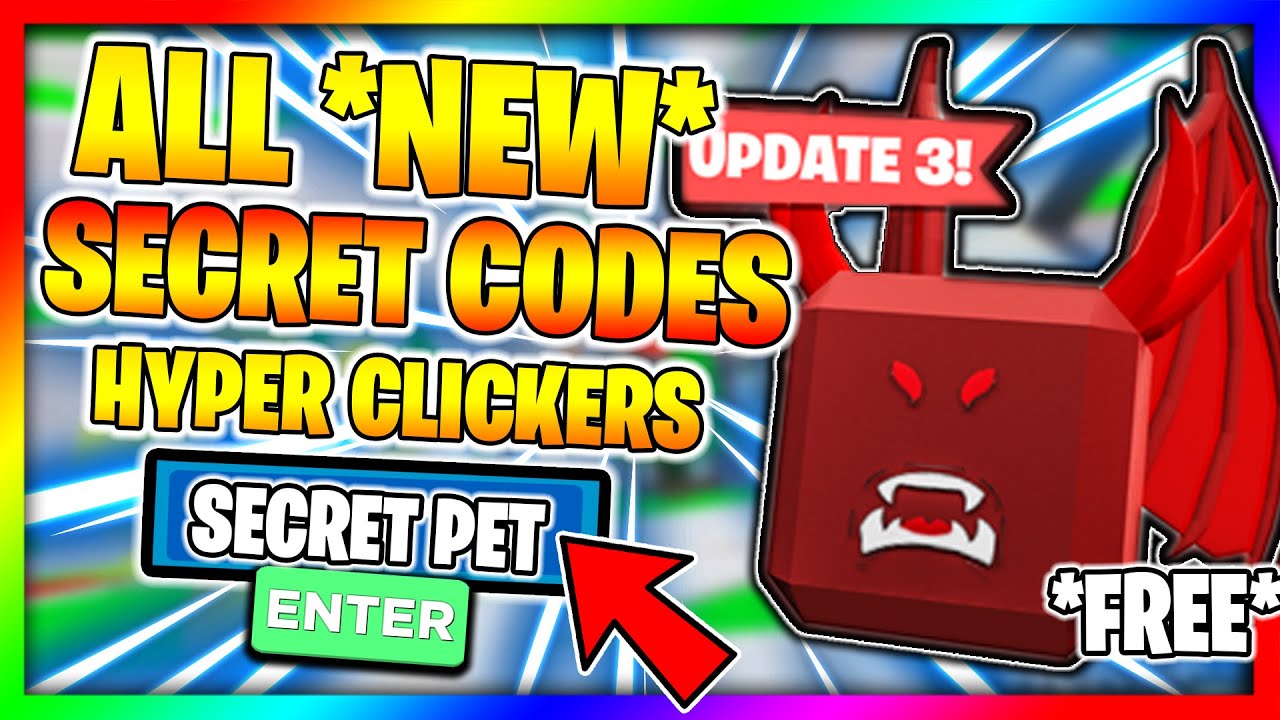 All New Secret Working Codes Update 3 Hyper Clicker Roblox 2020 Youtube - roblox egg clicker codes september 2020