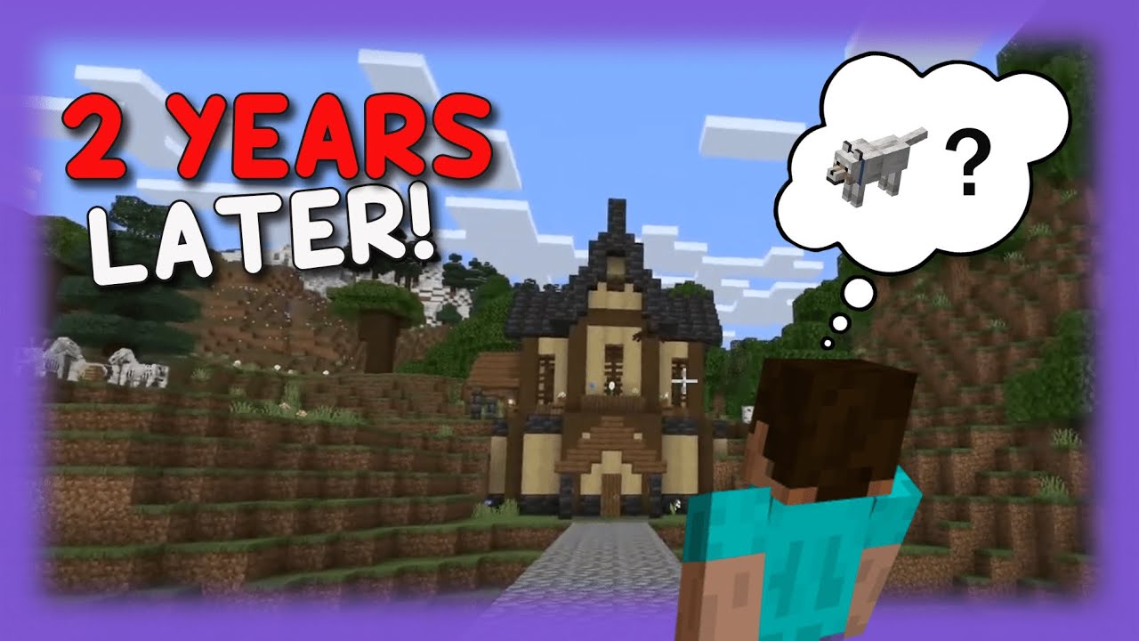 Returning to my world after 2 YEARS in Minecraft!! - YouTube