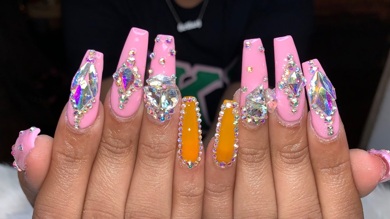 5. "Cute Long Acrylic Nails: 10 Designs to Try" - wide 5