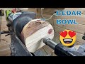 Woodturning Cedar: I'm in LOVE!