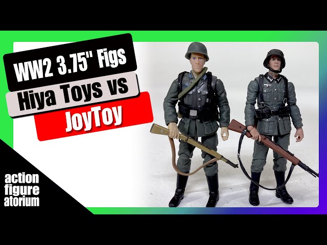 Unboxing 3.75 Hiya Toys OurWar German WW2 figures vs. 3.75 JoyToy WW2 figures