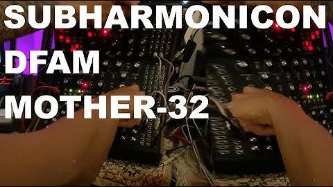 ALL 3 MOOG Semi-Modulars - Subharmonicon, DFAM, Mother-32 - No Talking