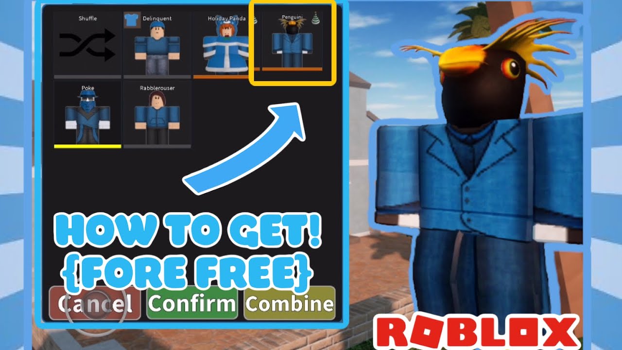 Free Skin How To Get The Penguin Skin In Arsenal Roblox Youtube