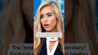 The 'best' new press secretary Zacharia stumbles in first briefing