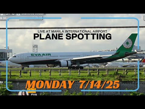 🔴LIVE - Sunny Windy @ Manila Airport (NAIA), PHILIPPINES | Plane Spotting + Live ATC ✈️ 7/14/25