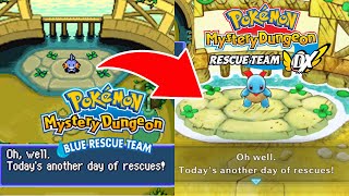 ORIGINAL VS REMAKE! Side-By-Side Comparing Pokemon Mystery Dungeon Rescue Team DX & Blue Rescue Team screenshot 1
