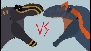 PIVOT DINOSAUR FIGHT - Tyrannosaurus vs Giganotosaurus