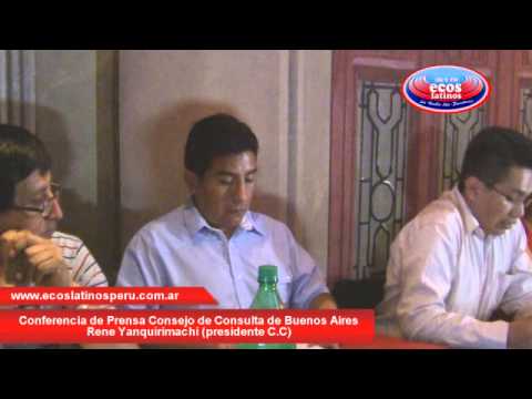 información del sistema solar Consejo Consultivo en Buenos Aires y su primer contacto con la prensa.