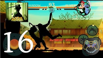 🔥 Shadow Fight 2 Part 16 | Defeating Reaper (Act 3 Boss) | Full Walkthrough!