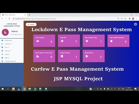 Lockdown E Pass Management System || JSP MYSQL Project