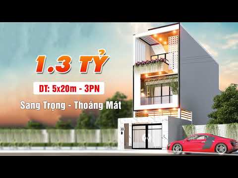 Video Mẫu Nhà Phố 3 Tầng 5x20m 3 Phòng Ngủ Đẹp, Hiện Đại |... - youtube