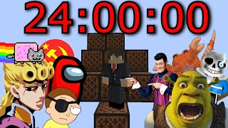 Playing Every Meme Song In Skywars In Under 24 Hours...