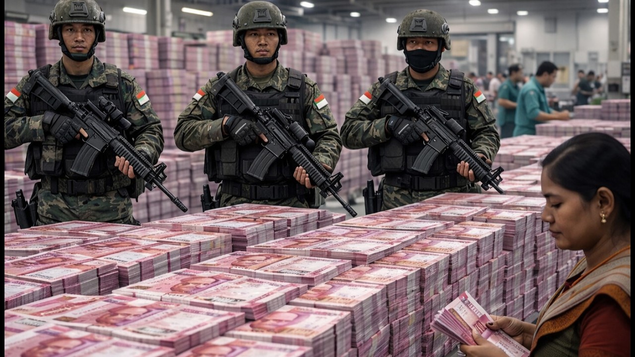 Как печатаются миллиарды рупий на огромном предприятии в Индонезии?