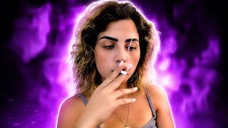 Beautiful German girl smoking cigarette 💜 | foreigner girl smoking on live streaming 😻