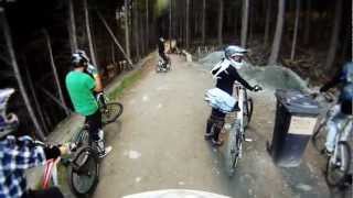 Downhill mountain biking - Skyline Gondola Bike Park, Queenstown New Zealand