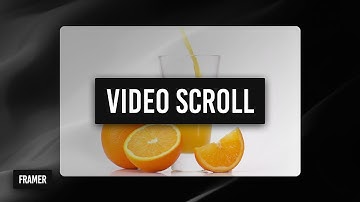 Framer tutorial: How to play through a video on scroll