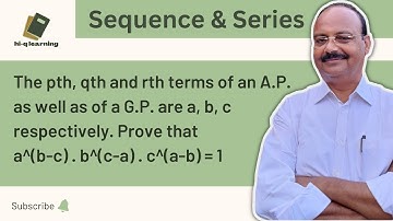 p, q and r terms of an A.P. as well as of a G.P. are a, b, c. Prove that a^(b-c). b^(c-a).c^(a-b)=1
