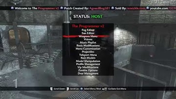 Waw Zombie Mod Menu Programmer v2