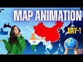 Map Animation Reveals Hidden Facts | Tutorials for Map Animation #canva #mapanimation #indiavschina