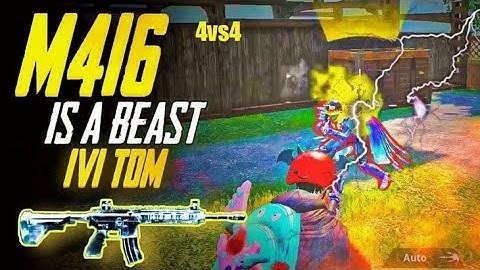 M416 Domination 🔥 4v4 Clash – Beast Mode ON 💛⚡