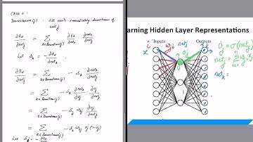Backpropagation Weight Updates Case 2 in Neural Networks
