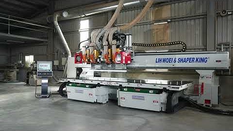 LIH WOEI - Twin Table CNC Machine Center - 4 HSD heads - wood working CNC machinery