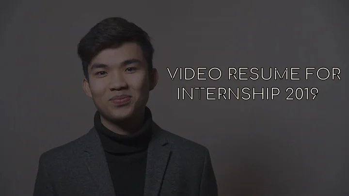 VIDEO CV SAMPLE FOR INTERNSHIP OPPORTUNITY 2019 (R...