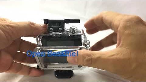 How to Open Waterproof Housing of an Action Camera