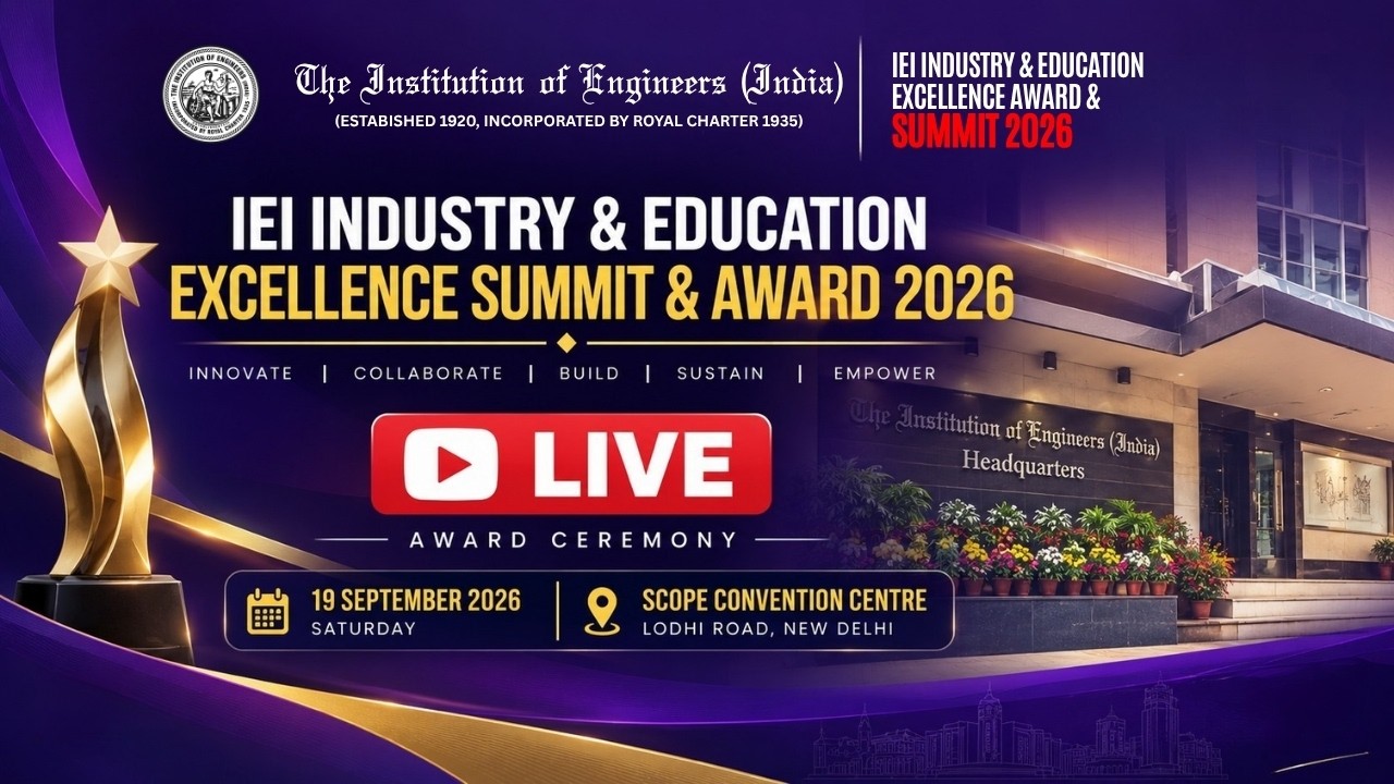 🔴 LIVE: IEI Industry & Education Excellence Summit & Award 2026 | Award Ceremony
