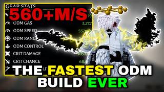 I Made The FASTEST ODM BUILD To EVER EXIST || Attack On Titan Revolutions ||