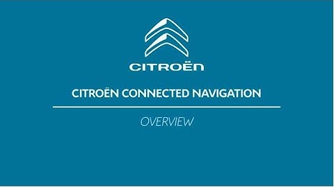 Citroën Connect Nav: Overview