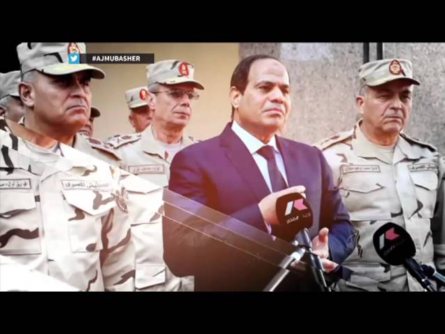 مظاهرة للجالية المصرية مناهضة للانتخابات البرلمانية وأحكام الإعدامات في مصر