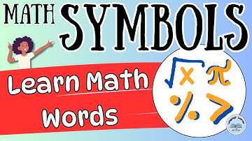 Learn Math Symbols: Math Vocabulary Lesson for ESL Newcomers, English Learners, Middle + High School