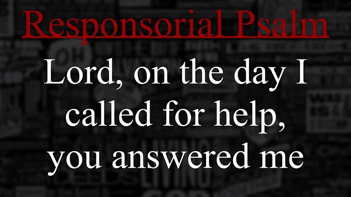 [PIANO] 17th Sunday in Ordinary Time  - Respond & Acclaim - July 24, 2022