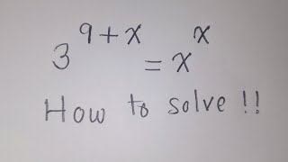 Nice Exponential Equation | Try solve this problem.